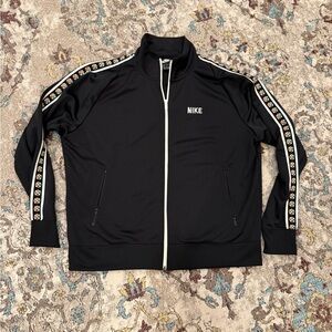 Nike Black Jacket with Colorful Sleeve Accents